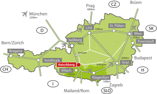 Österreich Karte Katschberg